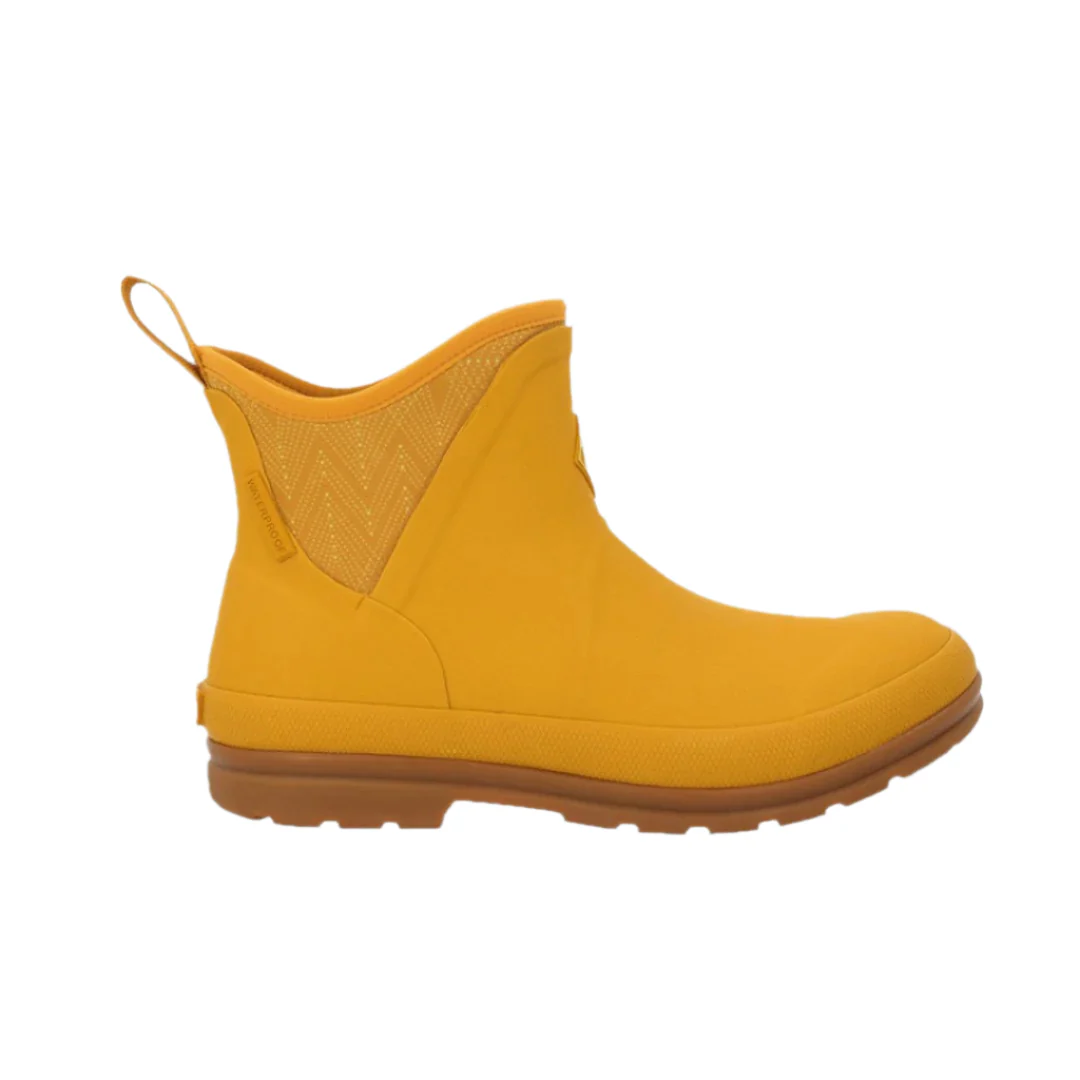 Muck Boot Co. Women's Yellow Pull On Waterproof Ankle Boots