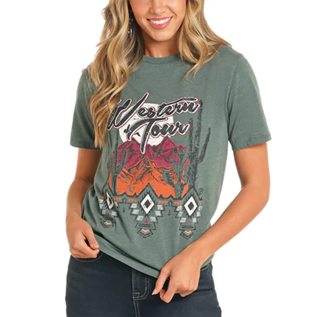 Rock & Roll Denim Women's Tour Graphic T-Shirt