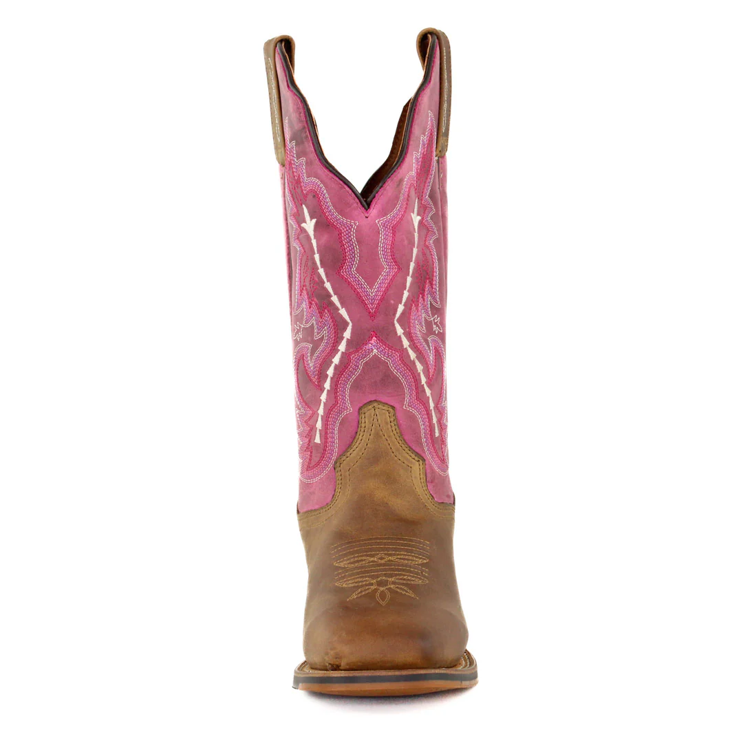 Dan Post Women's Scallop Leather Cowgirl Boots