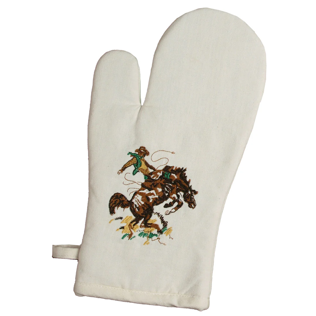 West Creation Bronco Print Oven Mitt