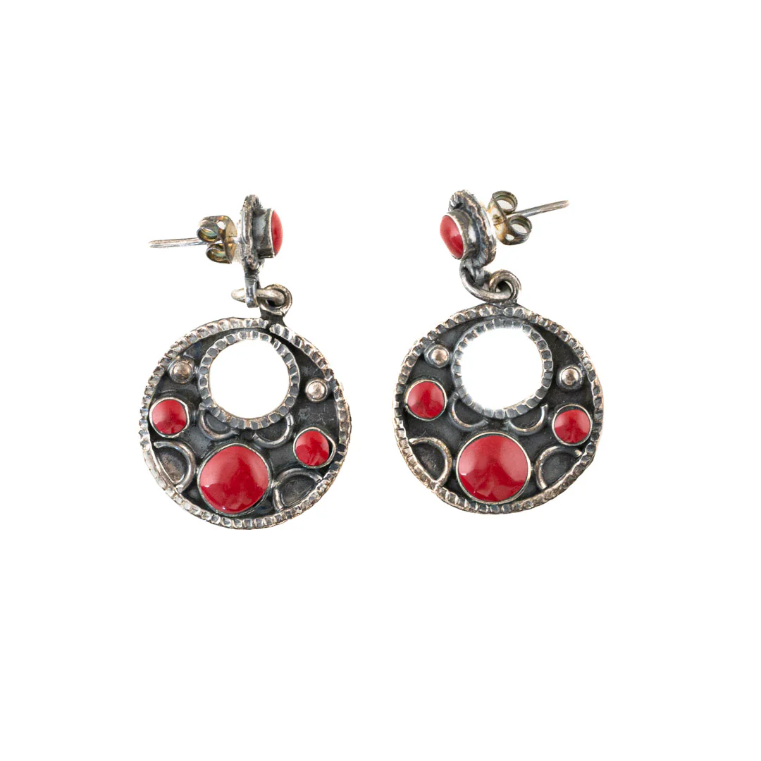 Paige Wallace Red Dots Earring