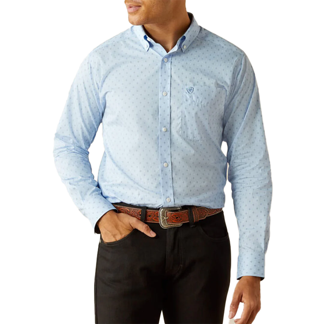 Ariat Men's Wrinkle Free Donte Fitted Long Sleeve Button Shirt