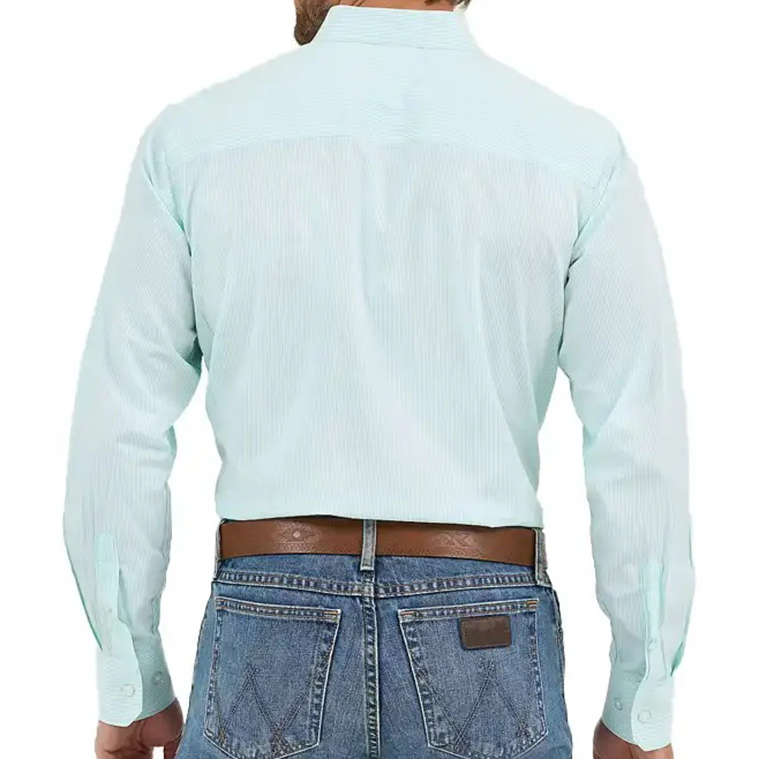 Wrangler Men's Cody Johnson Stripes Long Sleeve Button Shirt