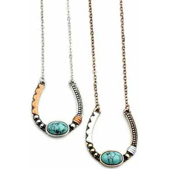 Wyo Horse Women's Artisan Horseshoe Necklace