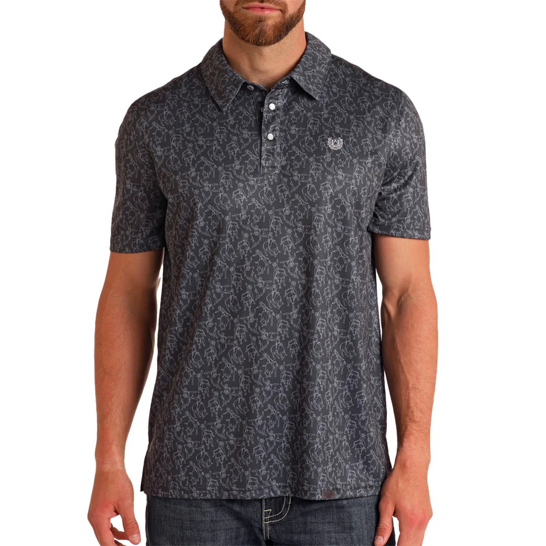 Panhandle Men's Rodeo Novelty Polo
