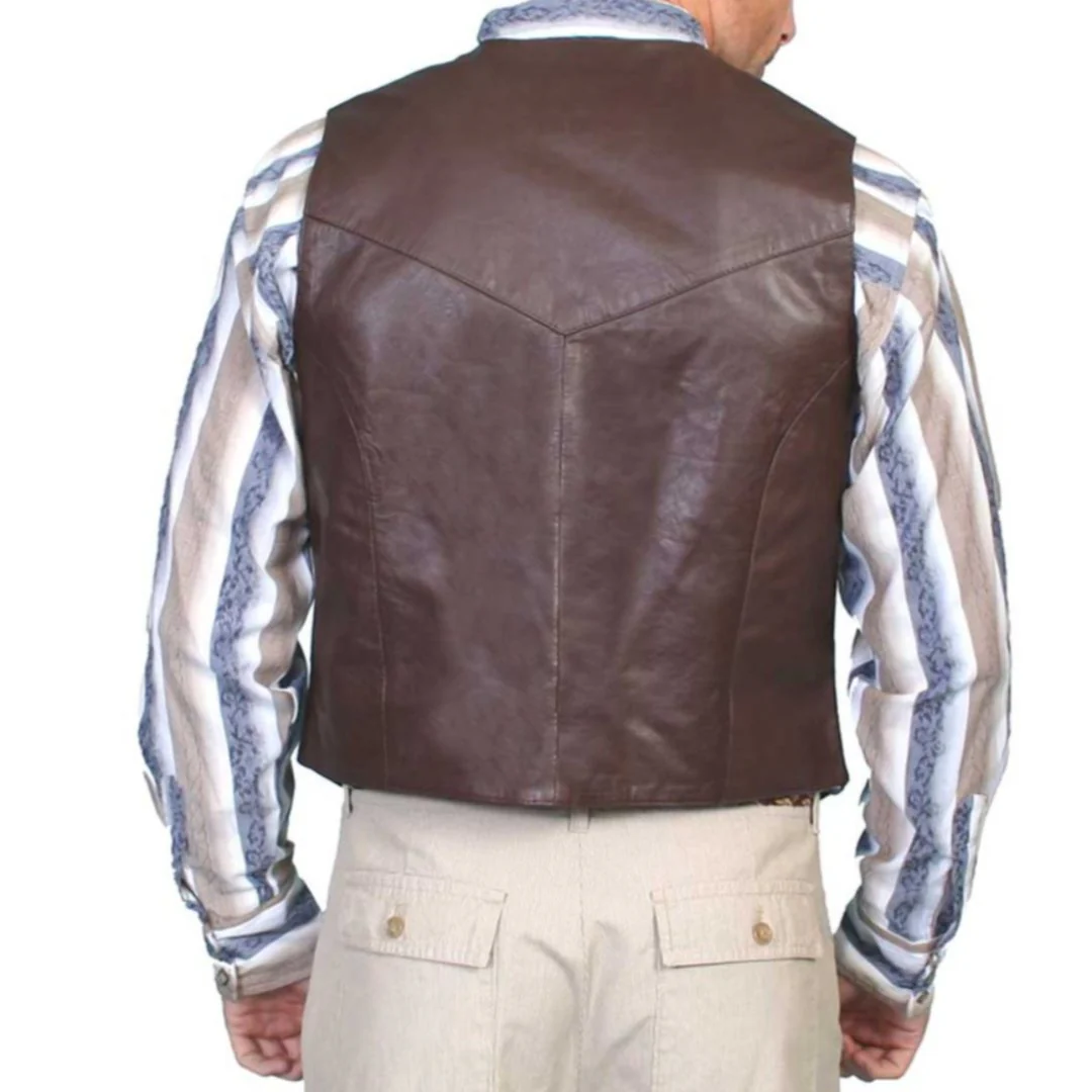 Scully Men's Lambskin Leather Vest