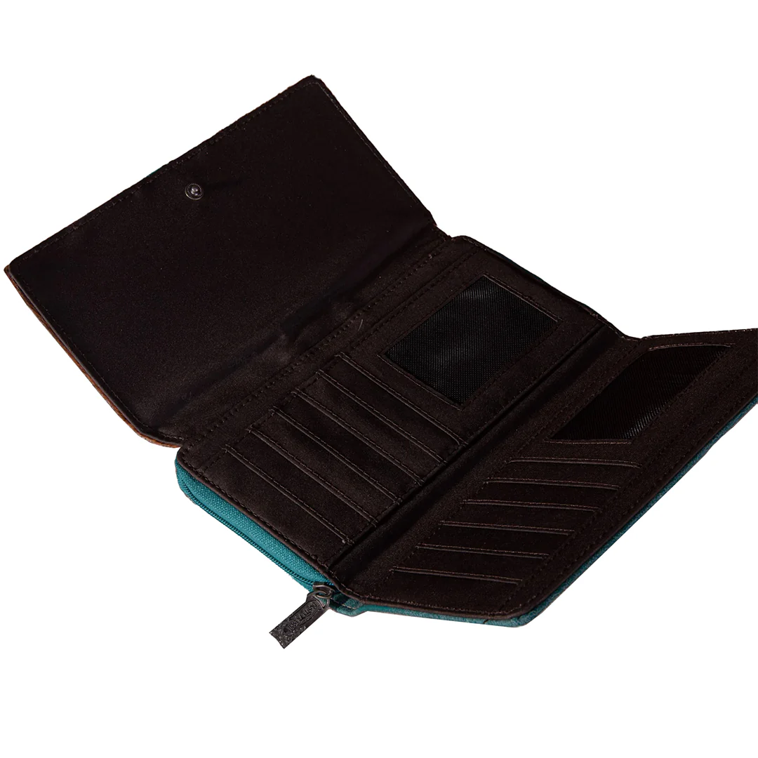 Montana West Women's Trinity Ranch Hair-On Cowhide Wallet