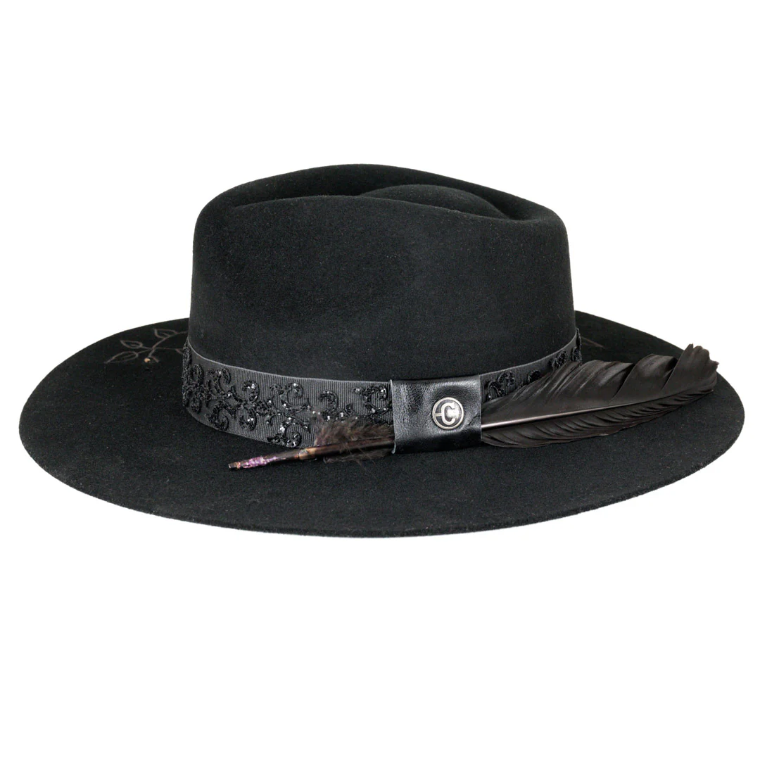 Corral Women's Floral Felt Hat