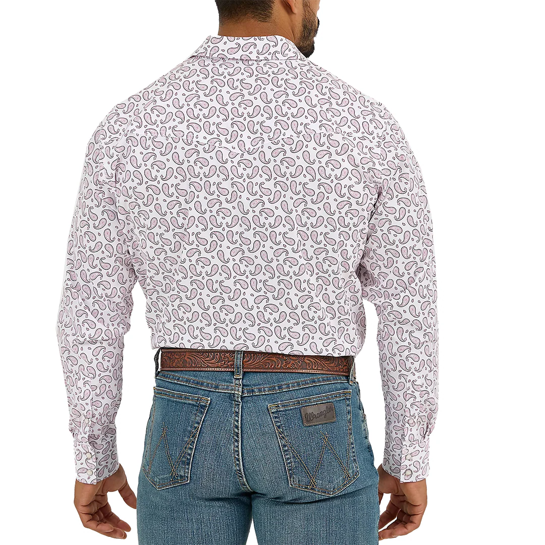 Wrangler Men's 20X Competition Advanced Comfort Paisley Long Sleeve Snap Shirt