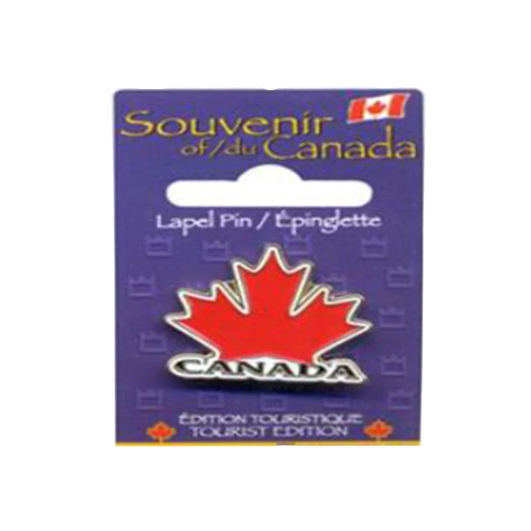 Postcard Souvenirs Maple Leaf Lapel Pin