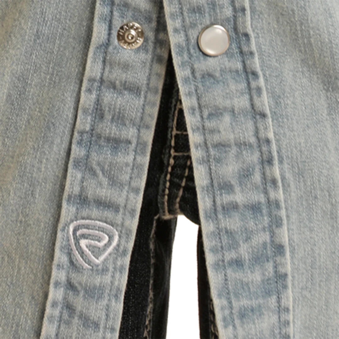 Rock & Roll Denim Boys' Long Sleeve Snap Shirt