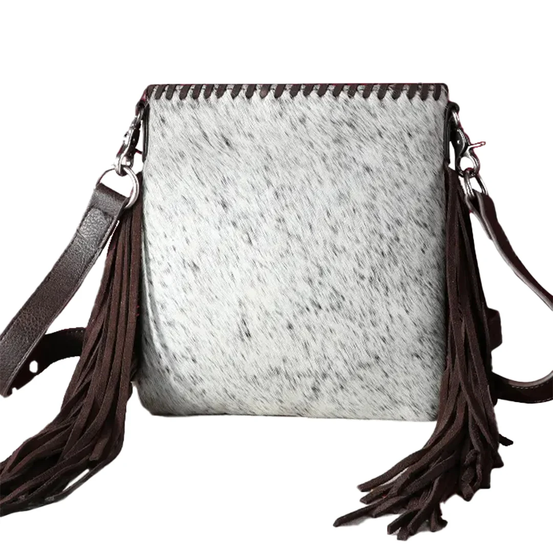 Montana West Trinity Ranch Hair-on Cowhide Fringe Crossbody Bag
