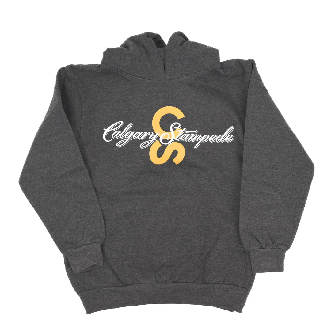 Calgary Stampede Kids' Charcoal CS Logo Hoodie