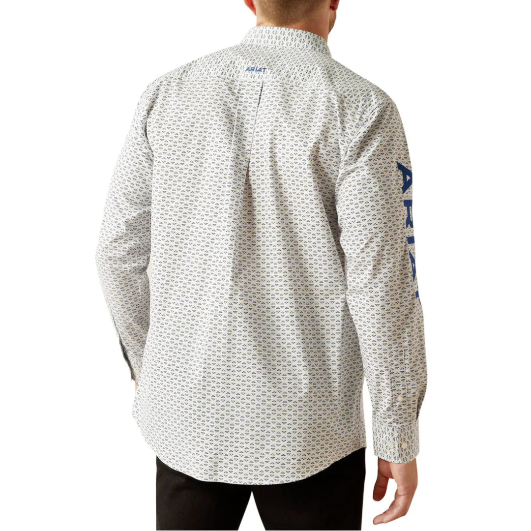 Ariat Men's Team Geometric Logo Classic Fit Button-Down Shirt