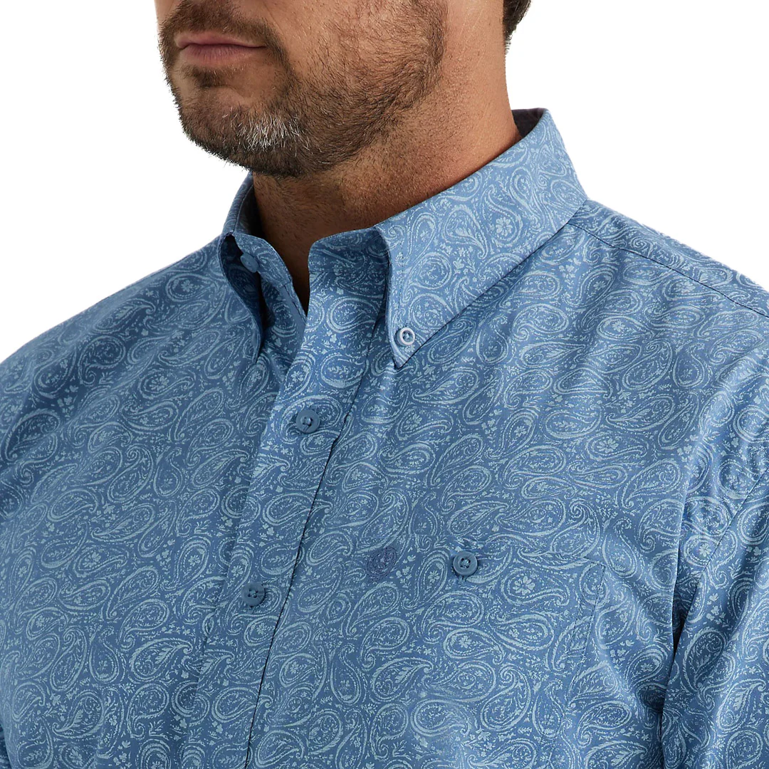 Wrangler Men's George Strait Short Sleeve Button-Down Shirt