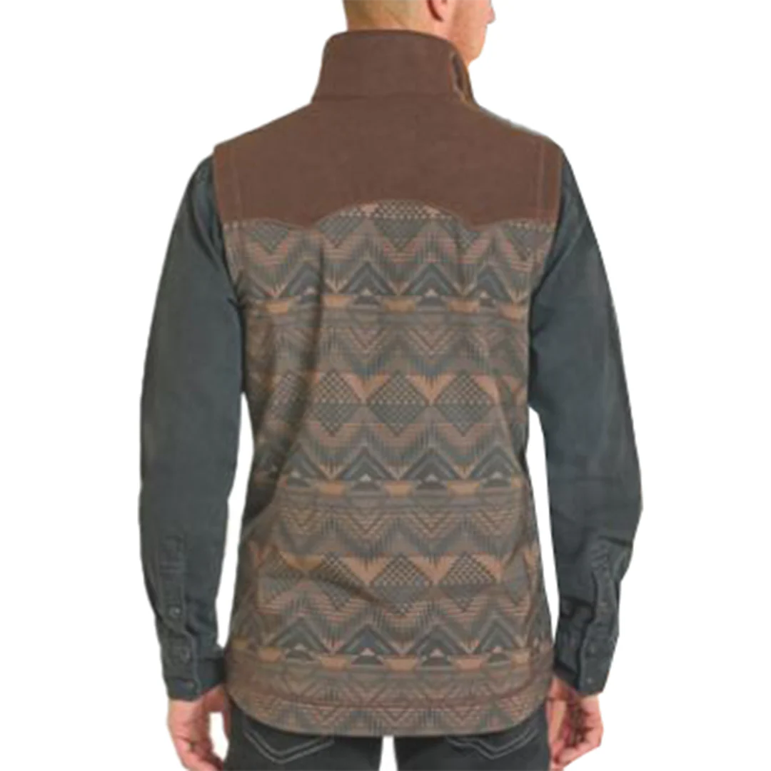 Rock & Roll Denim Men's Aztec Softshell Vest