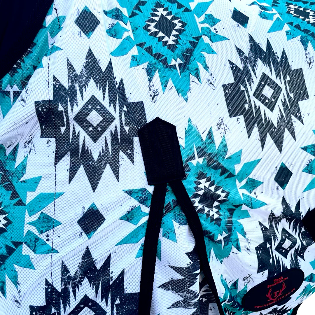 Tech Equestrian Aztec Print Fly Sheet with Attached Hood
