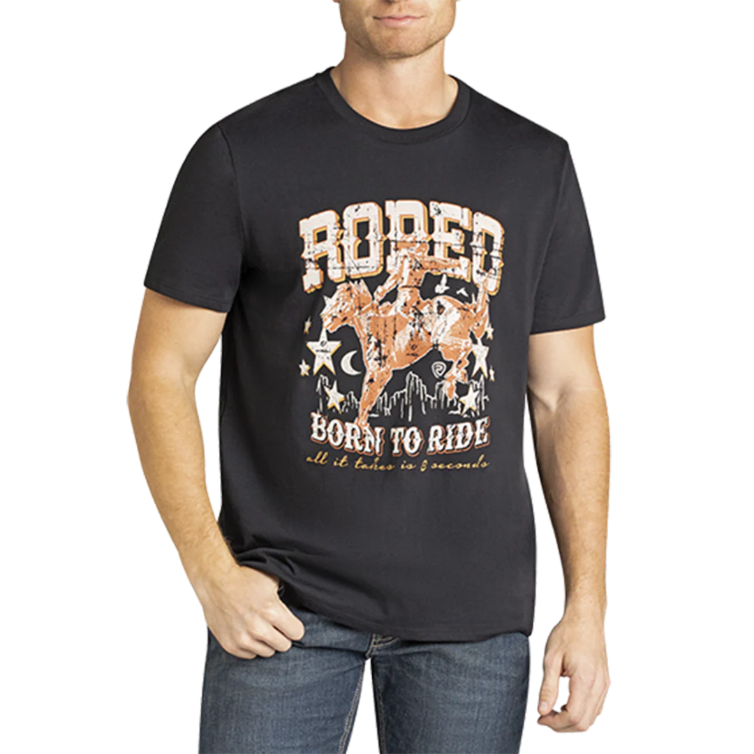 Rock & Roll Denim Unisex Rodeo Born To Ride T-Shirt