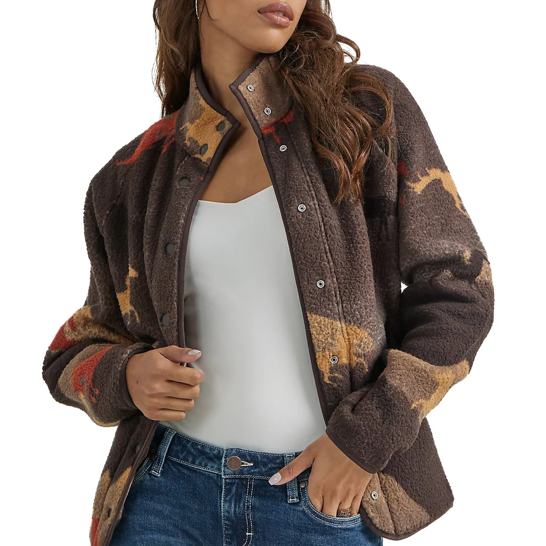 Wrangler Women's Retro Sherpa Shirt Jacket