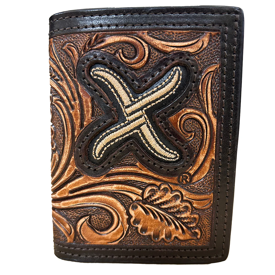 Twisted X Men's Tooled Tri-Fold Wallet