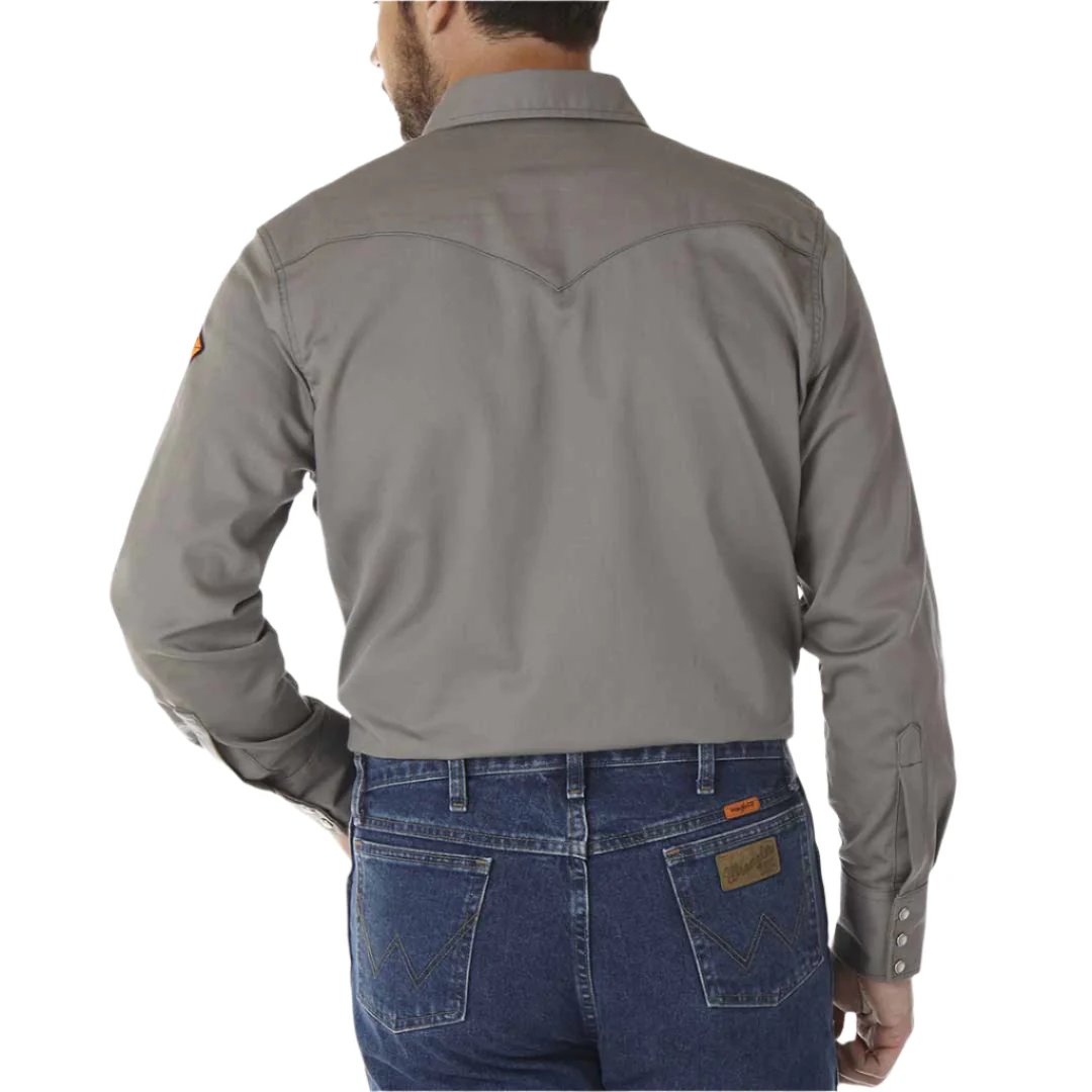 Wrangler Men's FR Flame Resistant Snap Work Shirt