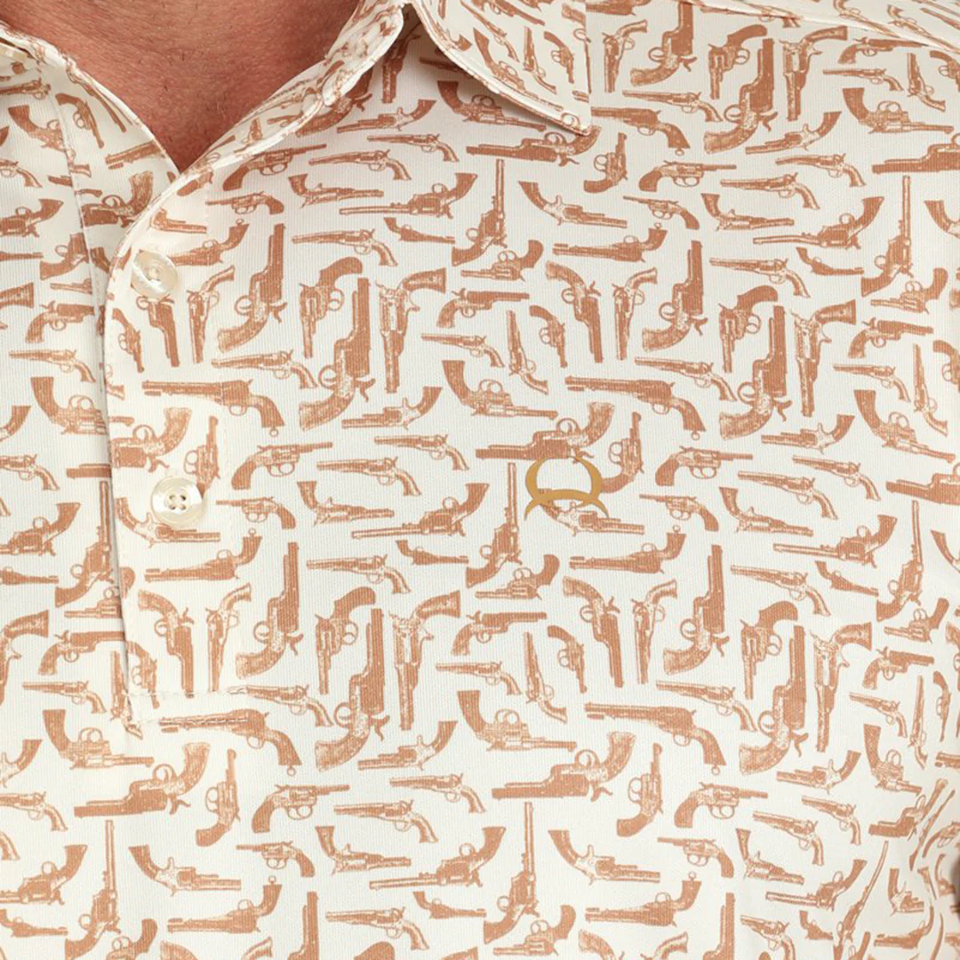 Cinch Men's Arena Flex Gun Print Polo