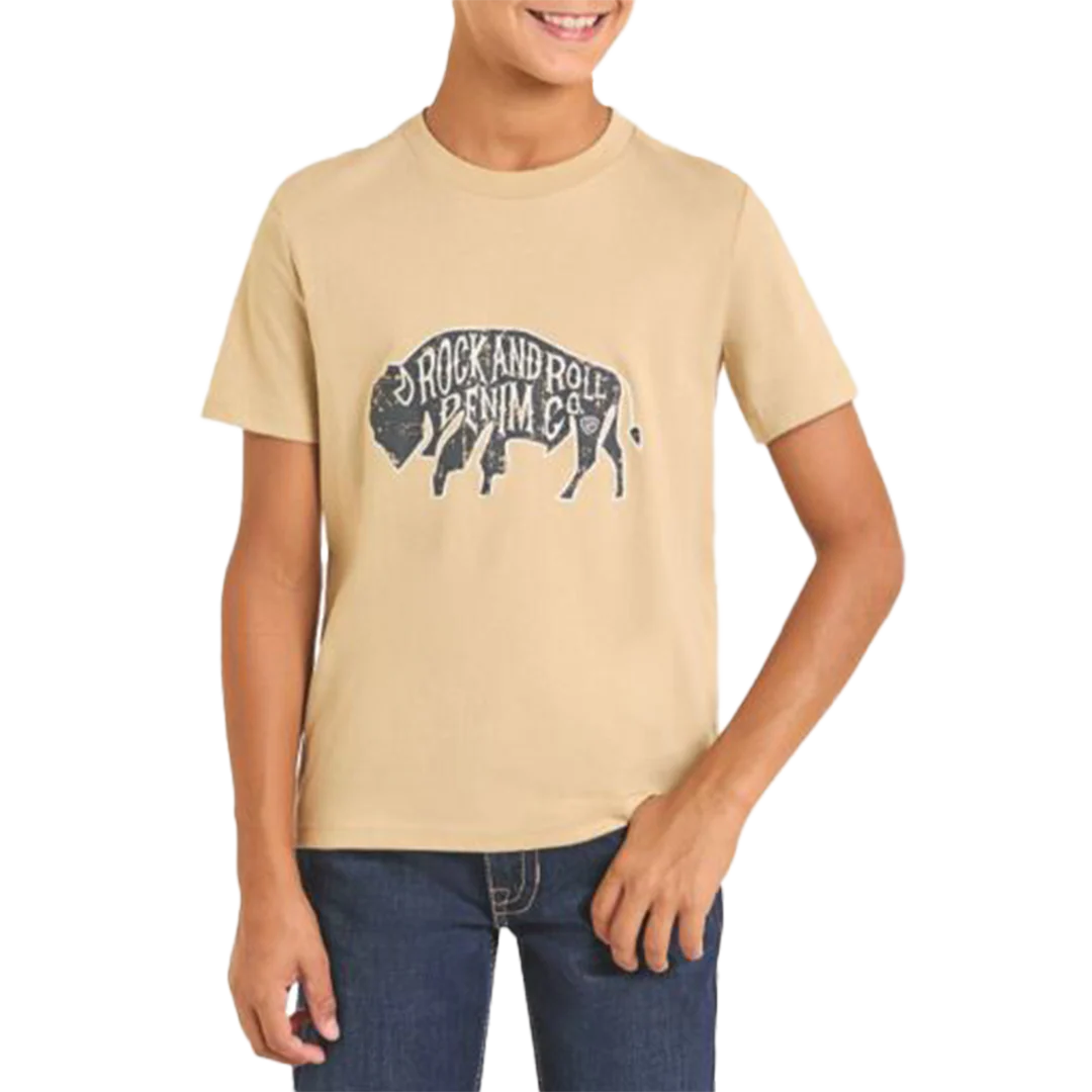 Rock & Roll Denim Boys' Buffalo Graphic T-Shirt