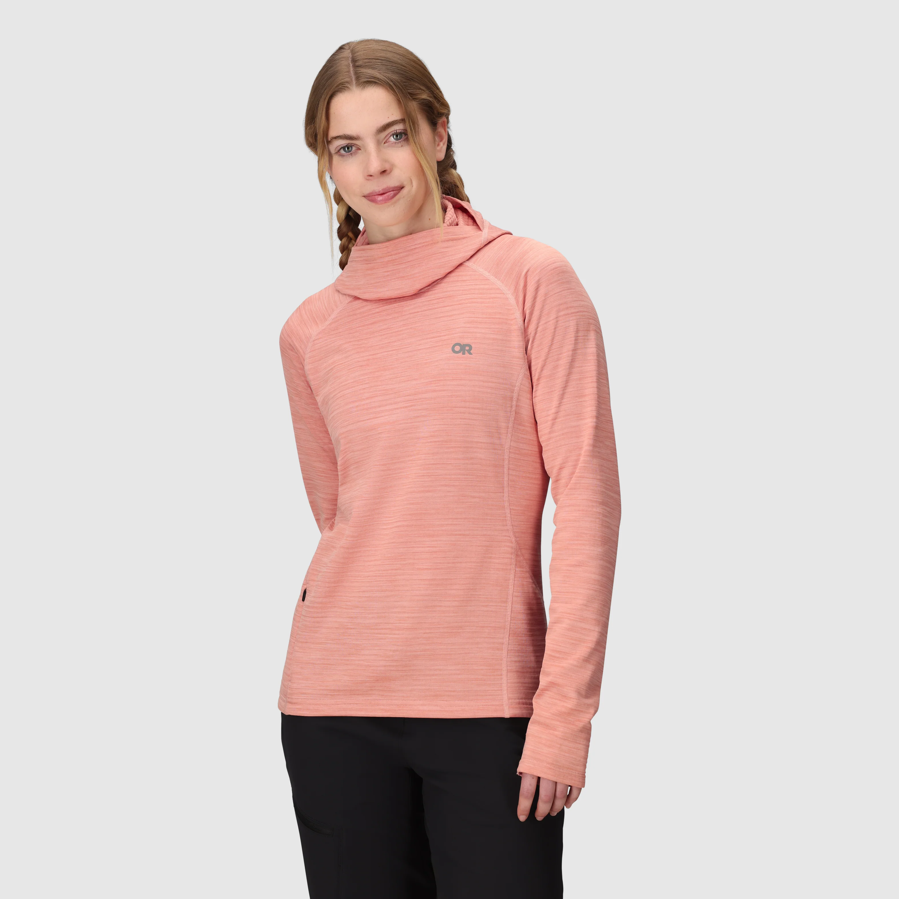 Women's Vigor Grid Fleece Pullover Hoodie
