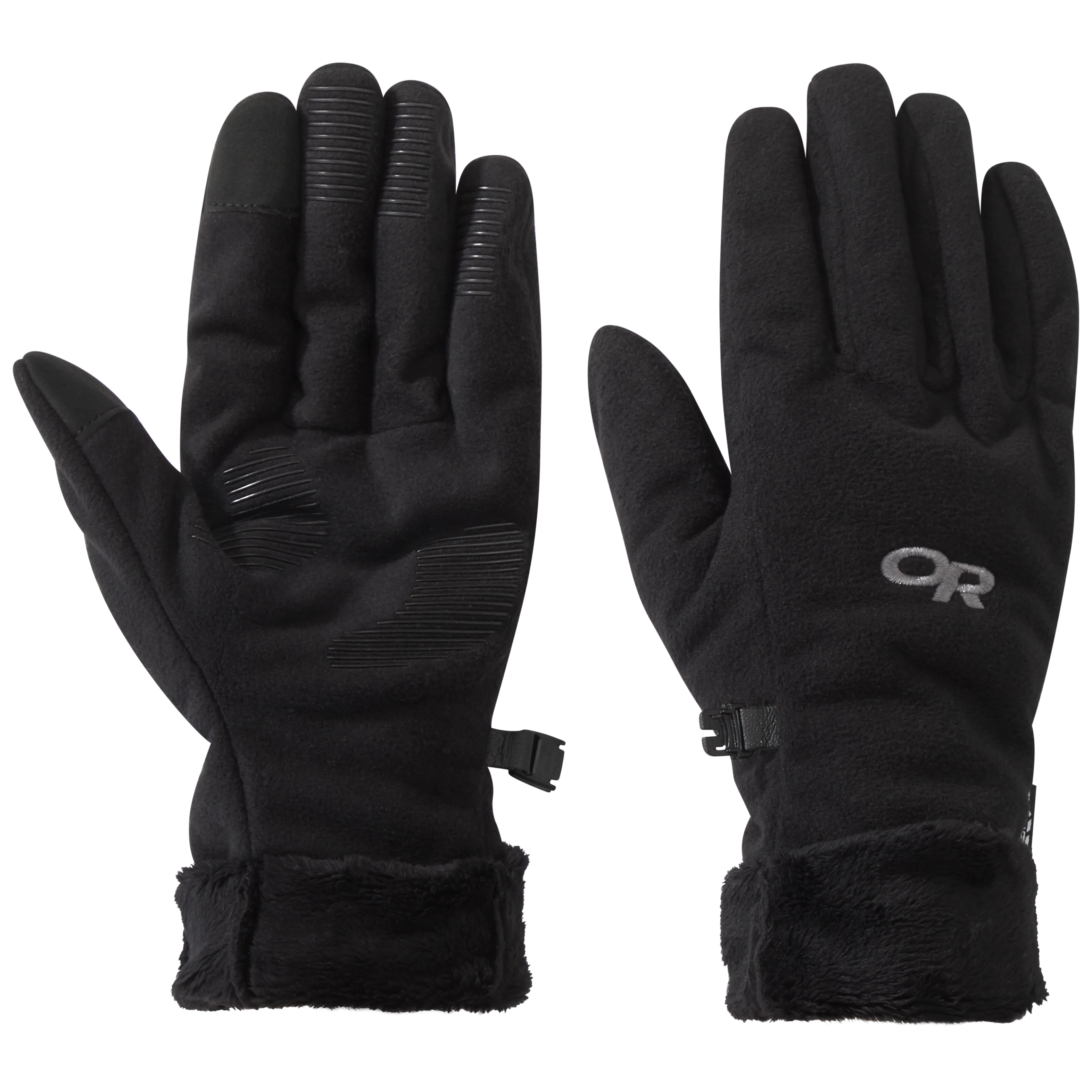 Women's Fuzzy Sensor Gloves