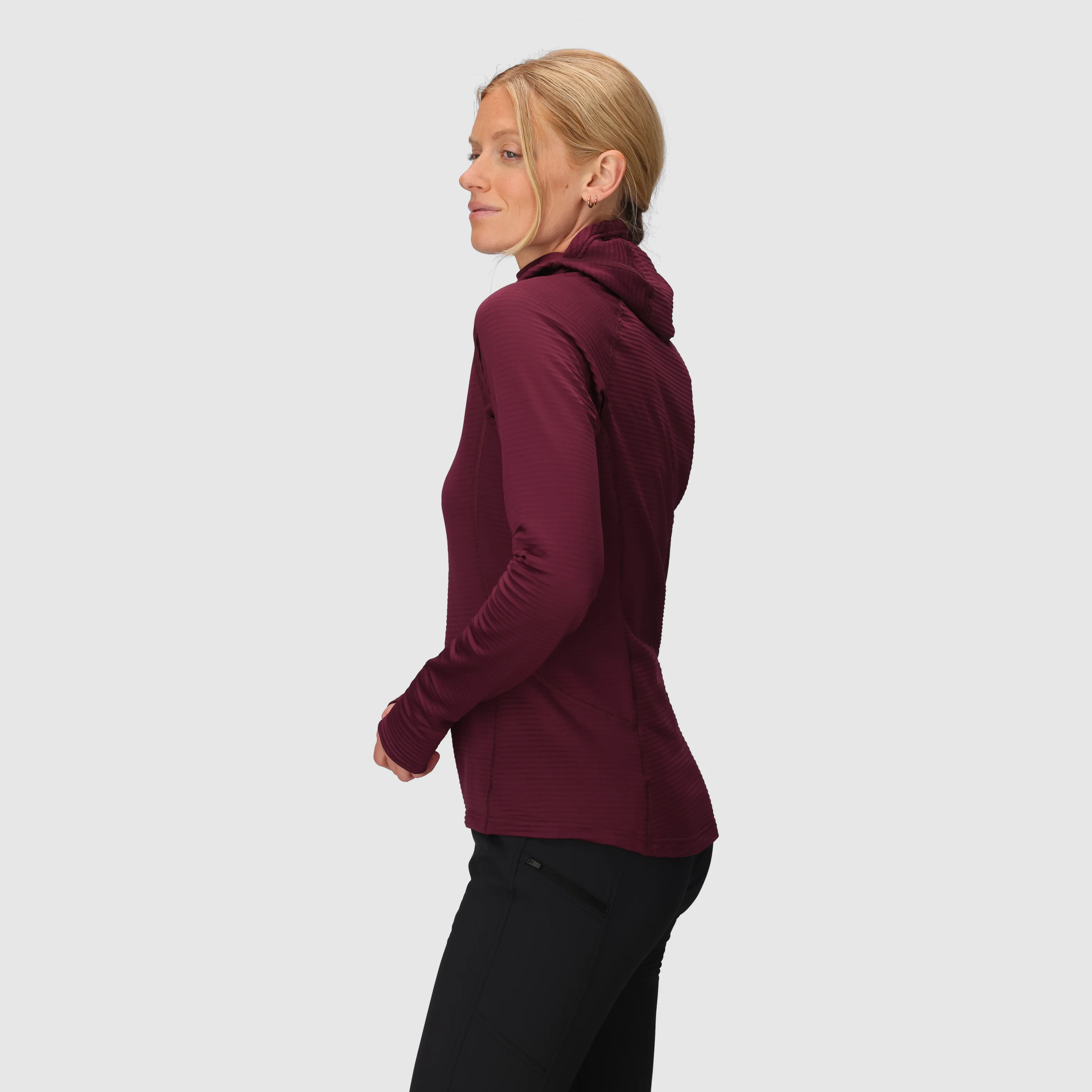 Women's Vigor Grid Fleece Pullover Hoodie