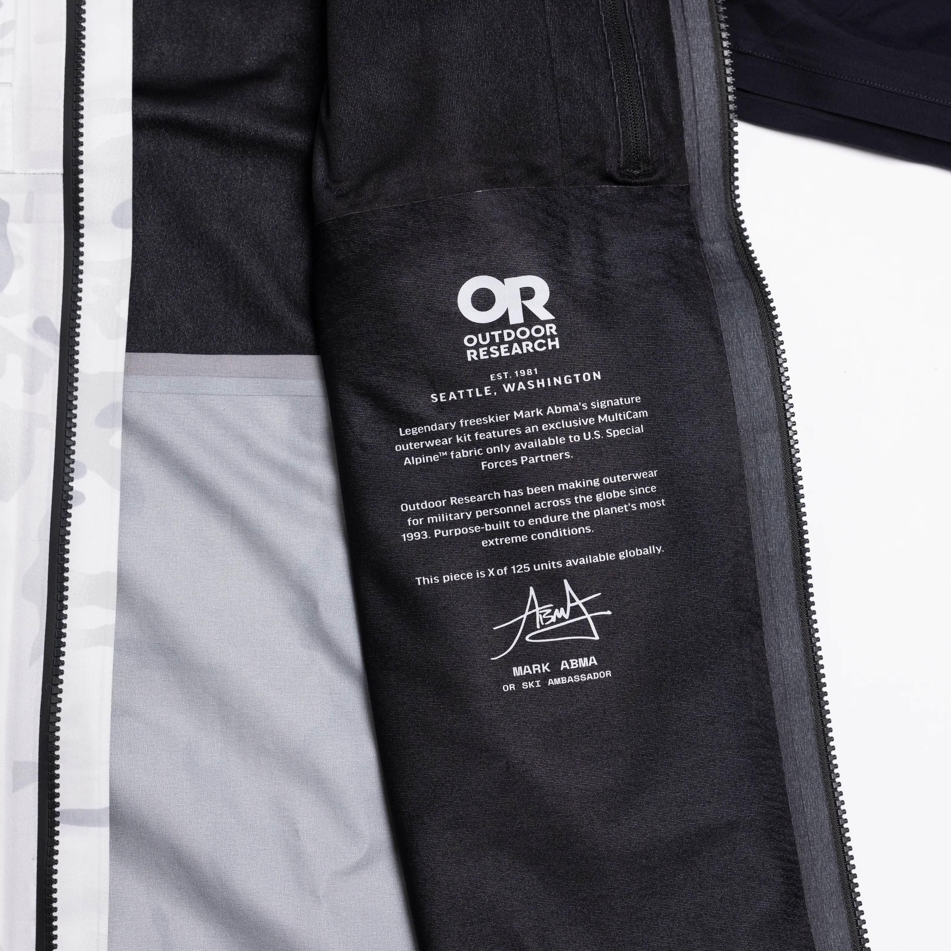 OR x Mark Abma Multicam Alpine Skytour Ascentshell Jacket