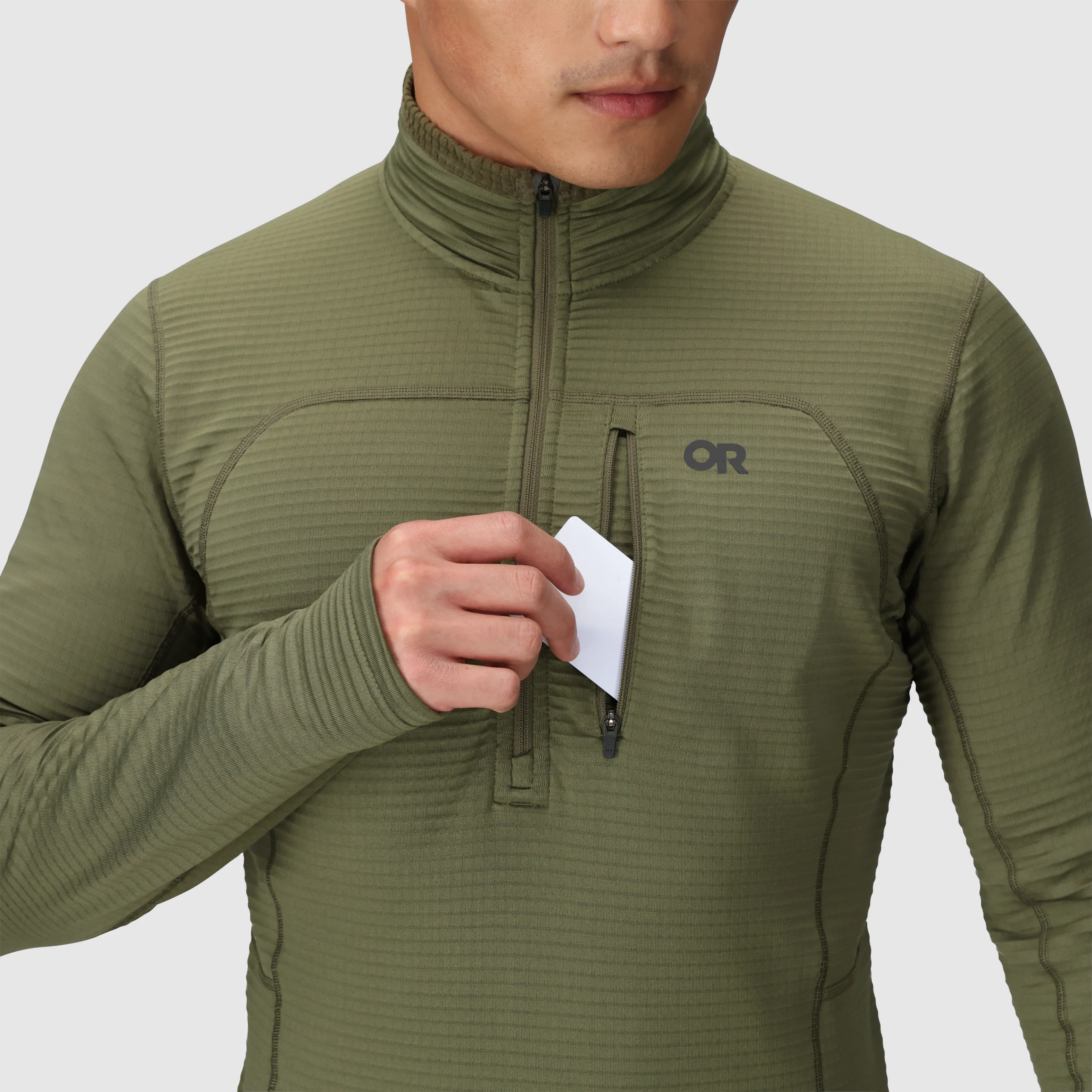 Men's Vigor Grid Fleece Half Zip