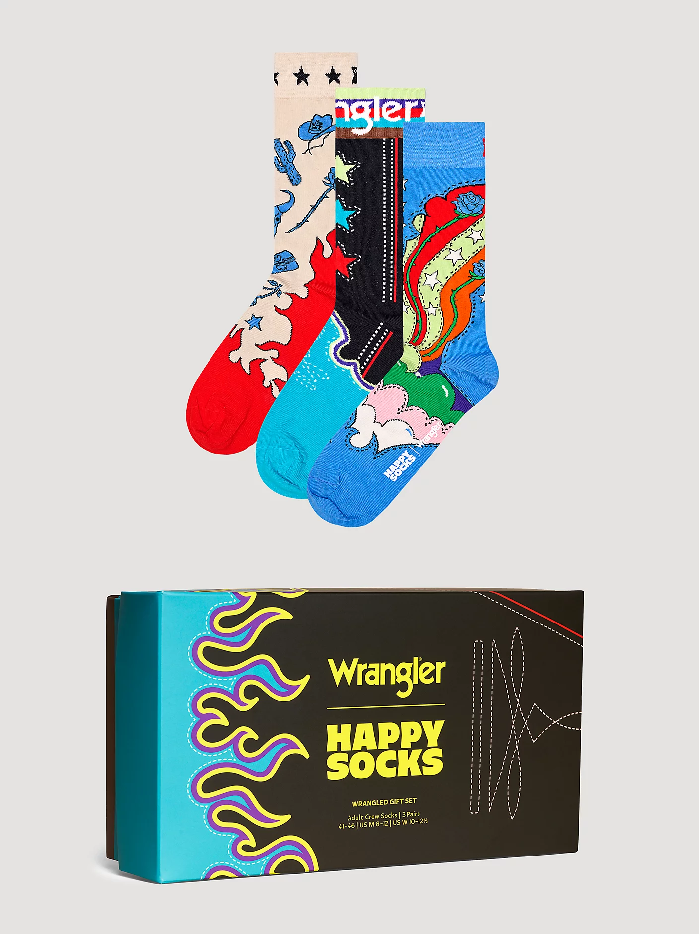 Wrangler® x Happy Socks 3-Pack Gift Set