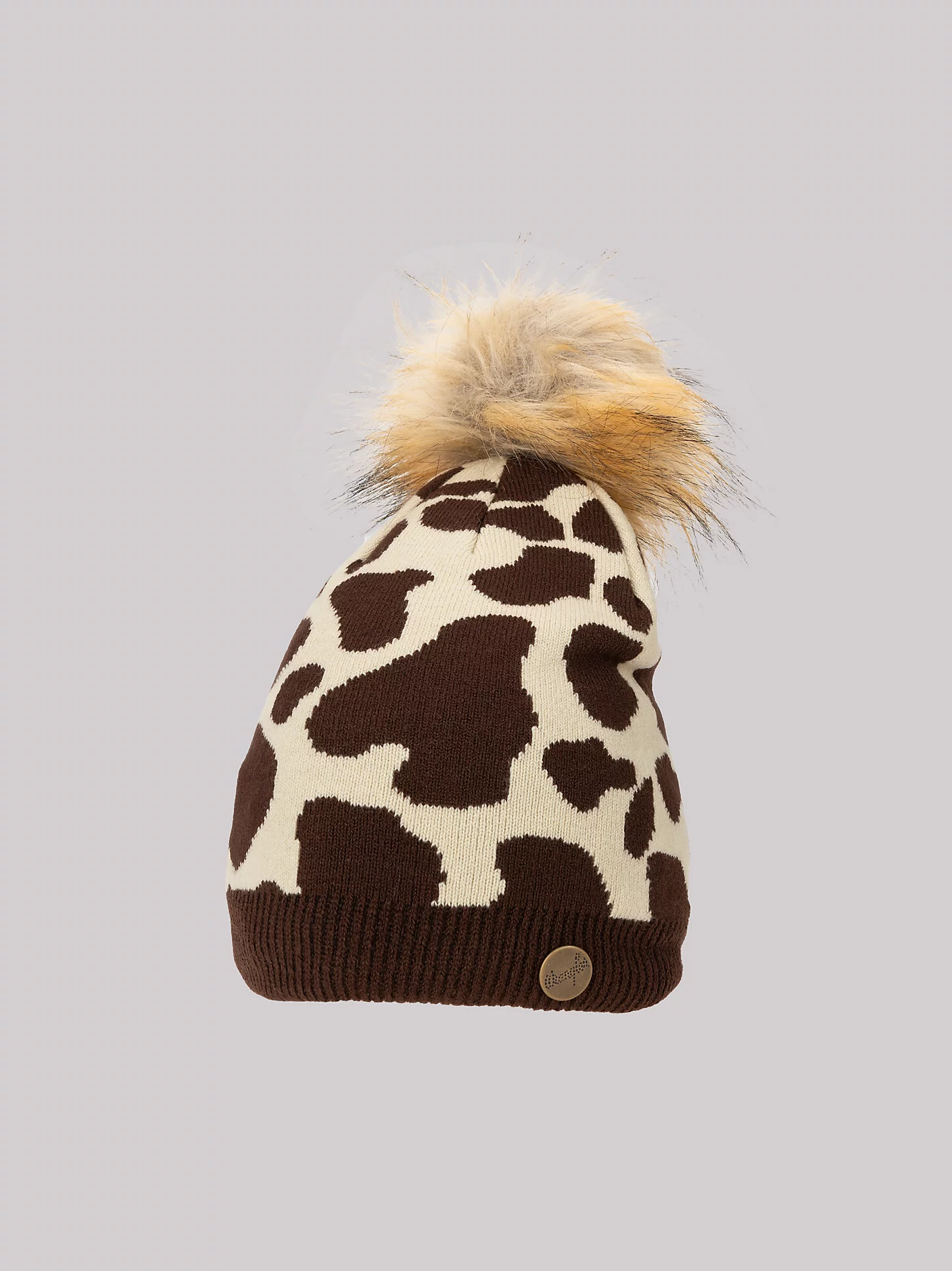 Women’s Giraffe Ombre Pom Pom Beanie