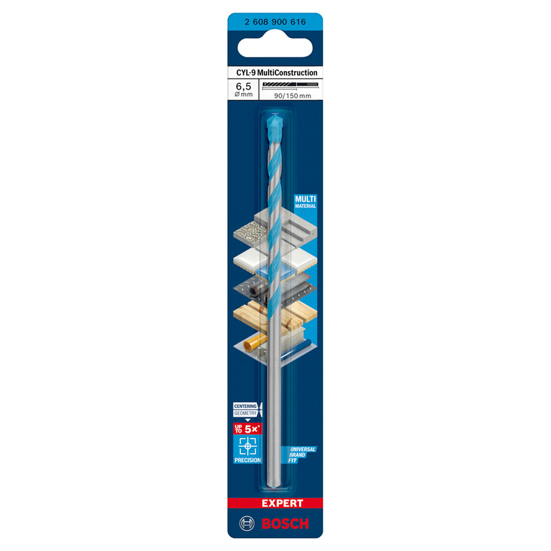 Bosch Expert CYL-9 Multi Construction TCT Drill Bit 6.5 x 150mm