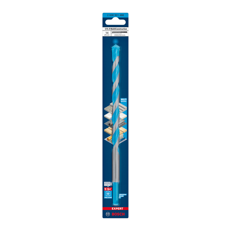Bosch Expert CYL-9 Multi Construction TCT Drill Bit 14.0 x 250mm