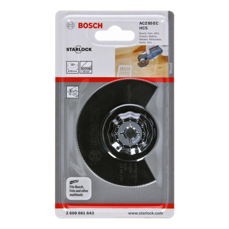 Bosch Starlock Wood Segment Saw Multi Tool Blade 85mm