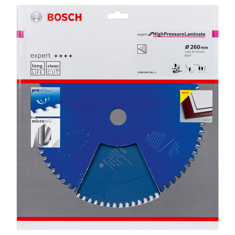 Bosch EXPERT High Pressure Laminate Circular Saw Blade 260 x 30 x 80T