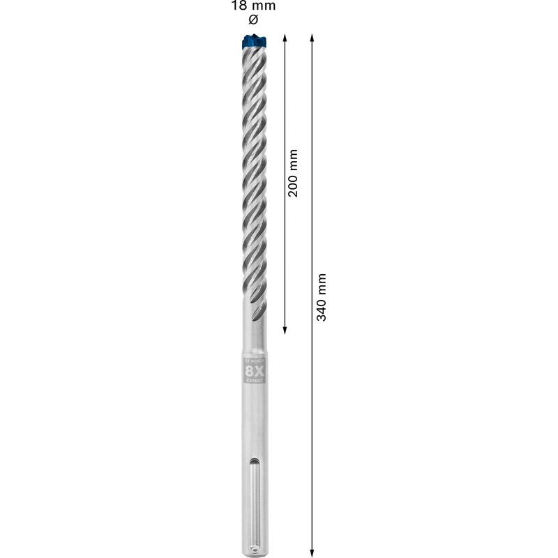 Bosch EXPERT SDS Max 8X Hammer Drill Bit 18 x 340mm