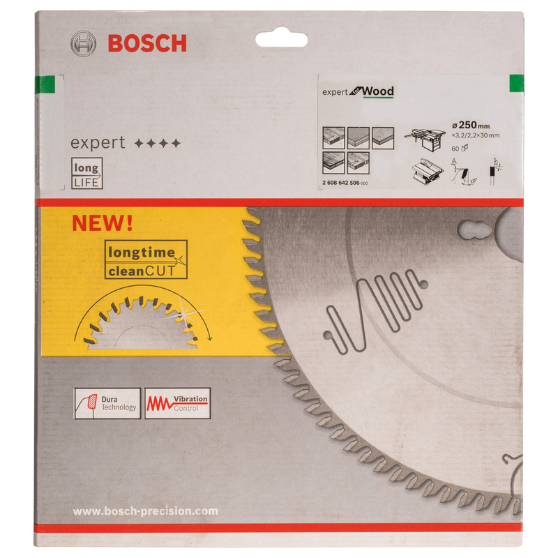 Bosch EXPERT Circular Saw Blade 250 x 30 x 60T