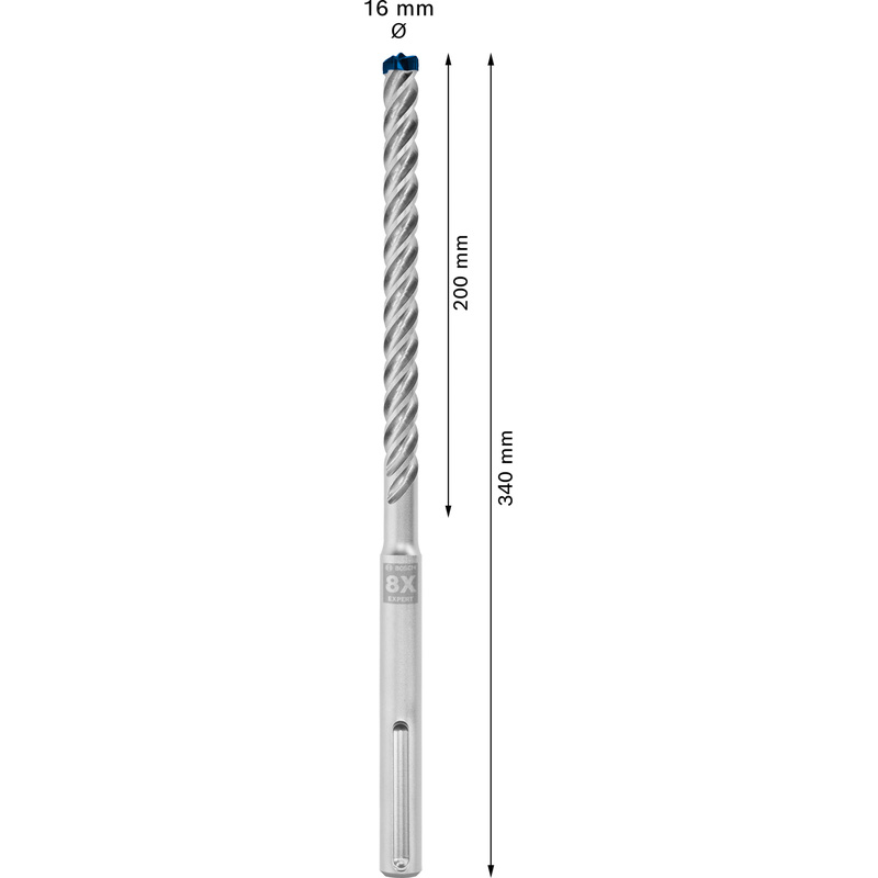 Bosch EXPERT SDS Max 8X Hammer Drill Bit 16 x 340mm