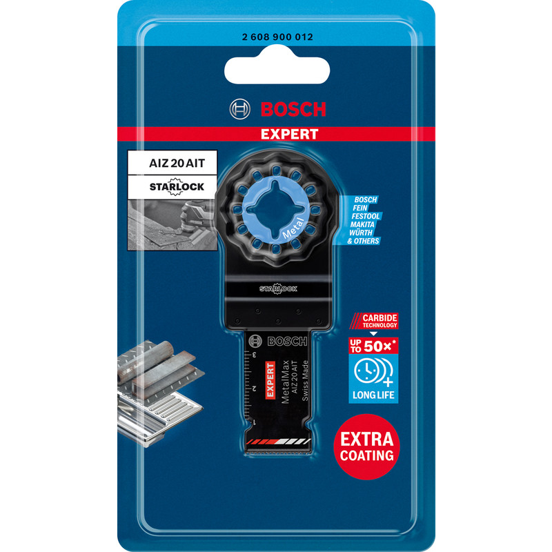 Bosch EXPERT Starlock Carbide Metal Plunge Cut Multi Tool Blade 20mm