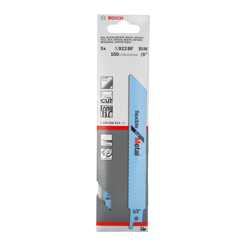 Bosch Sabre Saw Blade Metal S922 BF