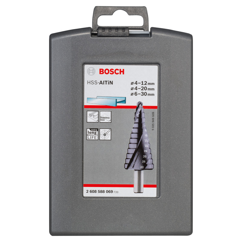 Bosch HSS-AlTiN Step Drill Bit Set
