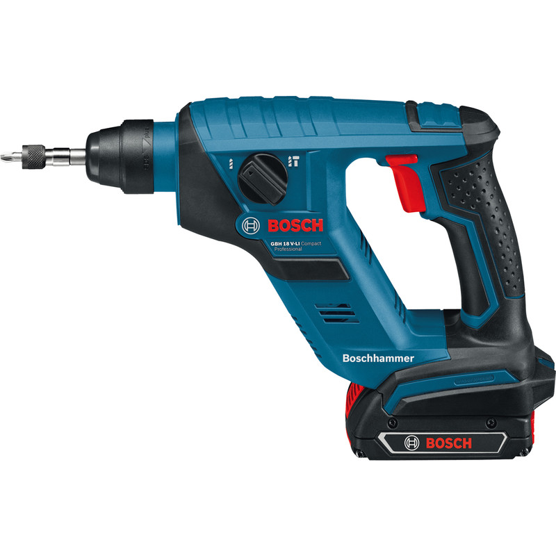 Bosch 18V Compact SDS-Plus Hammer Drill GBH 18V-LI 2 x 2.0Ah