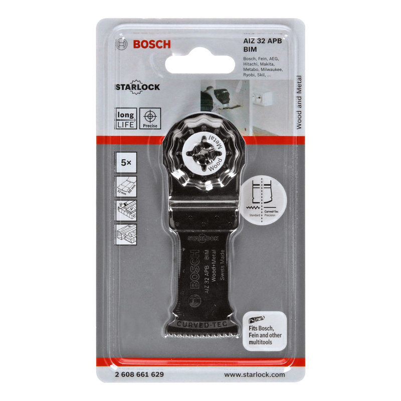 Bosch Starlock Wood and Metal Multi Tool Blade 32mm