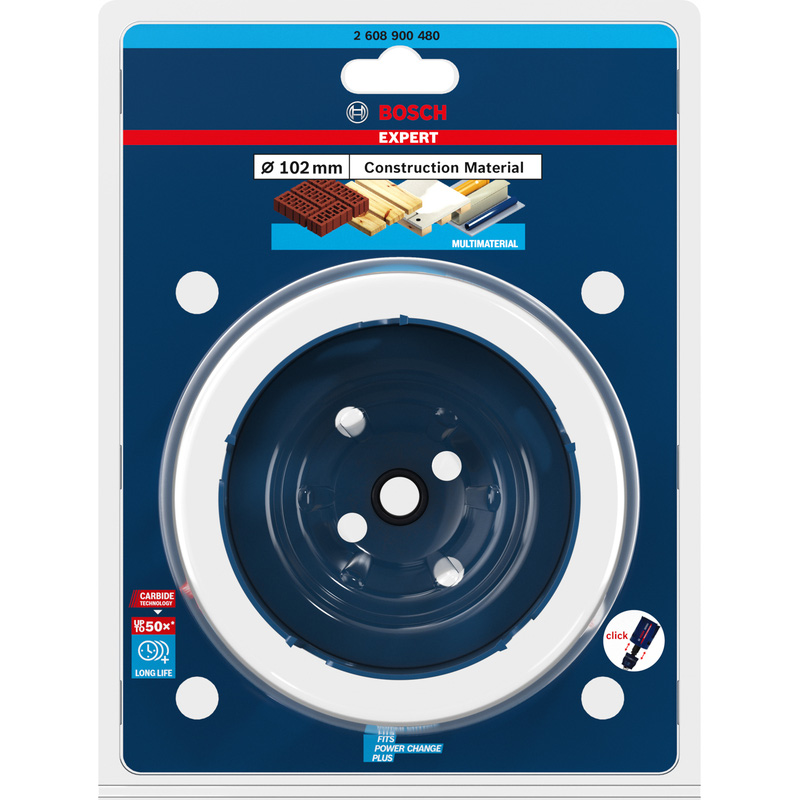 Bosch EXPERT Construction Material Holesaw 102mm