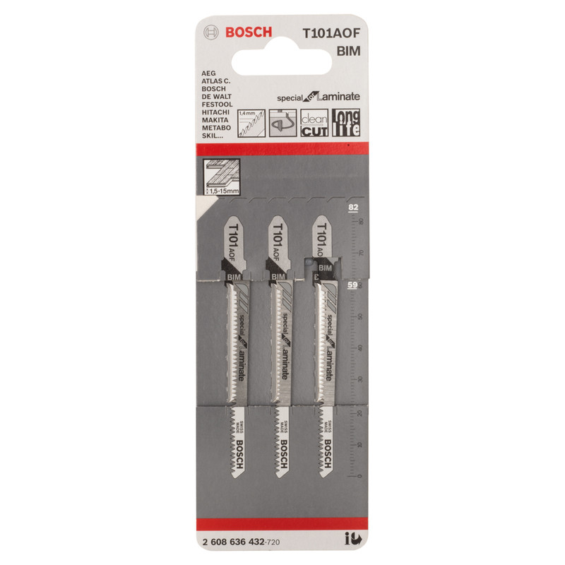 Bosch Bayonet Jigsaw Blade T101 AOF Laminate