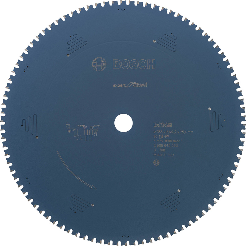 Bosch EXPERT Steel Mitre Saw Blade 355 x 25.4 x 90T