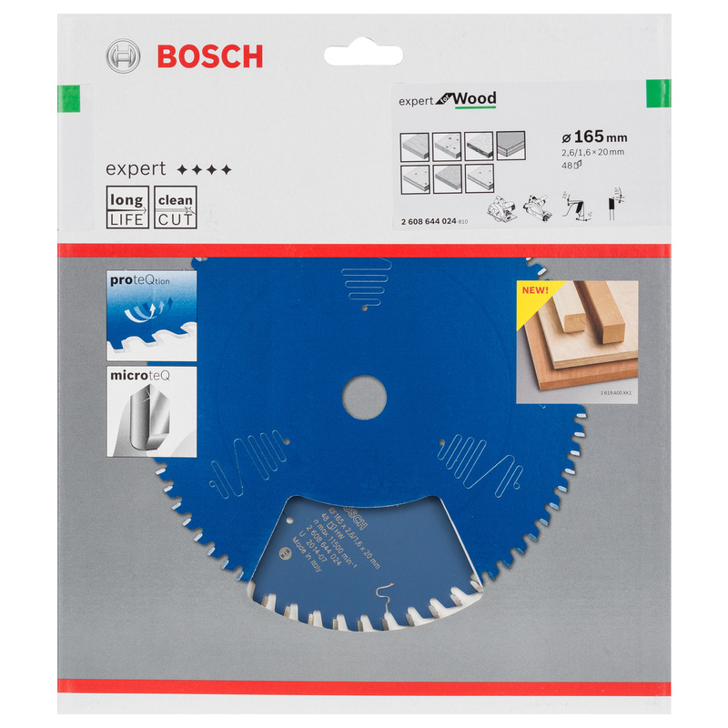 Bosch EXPERT Circular Saw Blade 165 x 20 x 48T